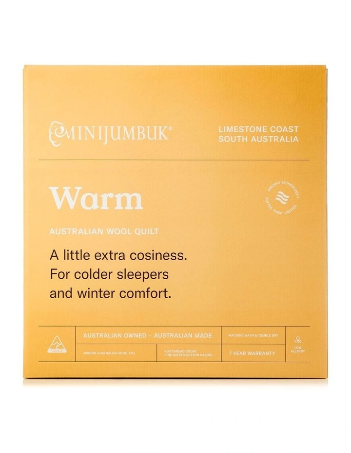 MiniJumbuk Warm Australian Wool Quilt