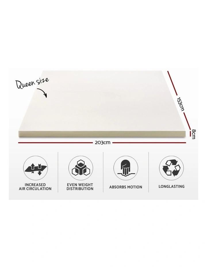 Giselle Bedding Queen Size Memory Foam Mattress Topper 4 Giselle Bedding Queen Size Memory Foam Mattress Topper - Image 2